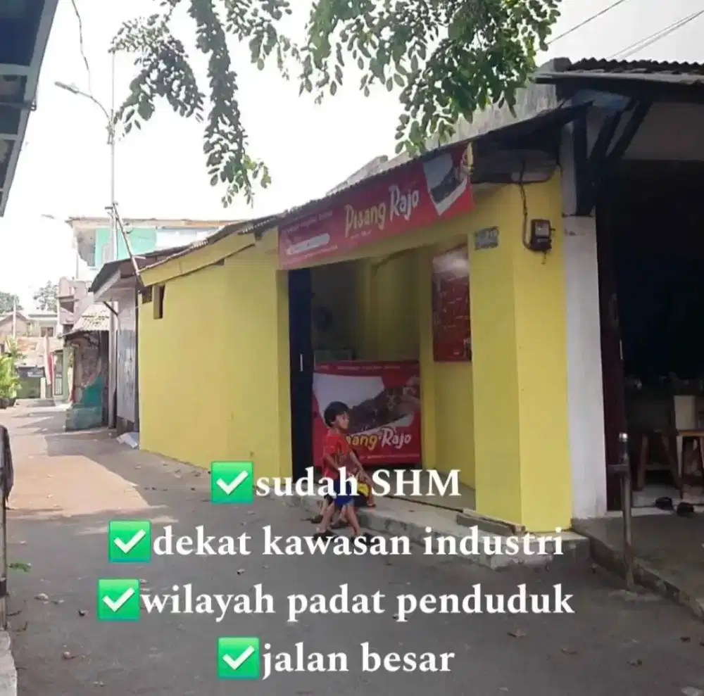 Dijual Cepat BU kios pinggir jalan kawasan industri pulogadung