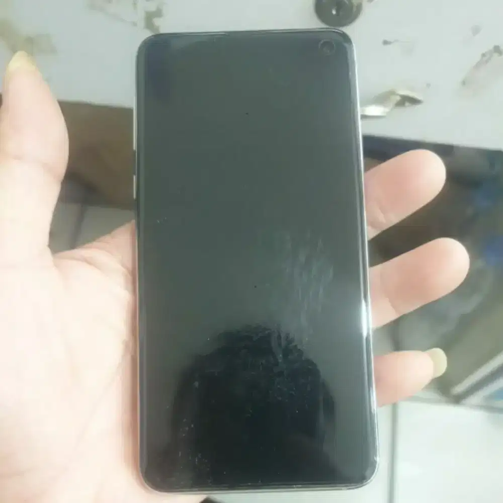 Lcd samsung s10e  plus frame (silver) Original copotan