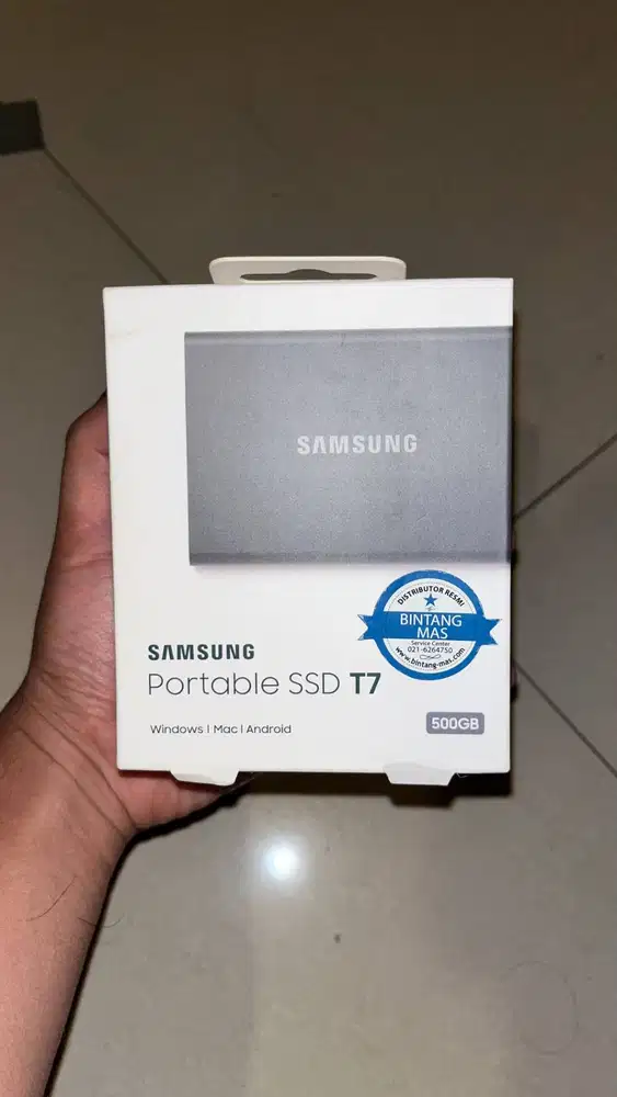 Jual Samsung SSD T7 500GB | Box Lengkap | Titan Grey