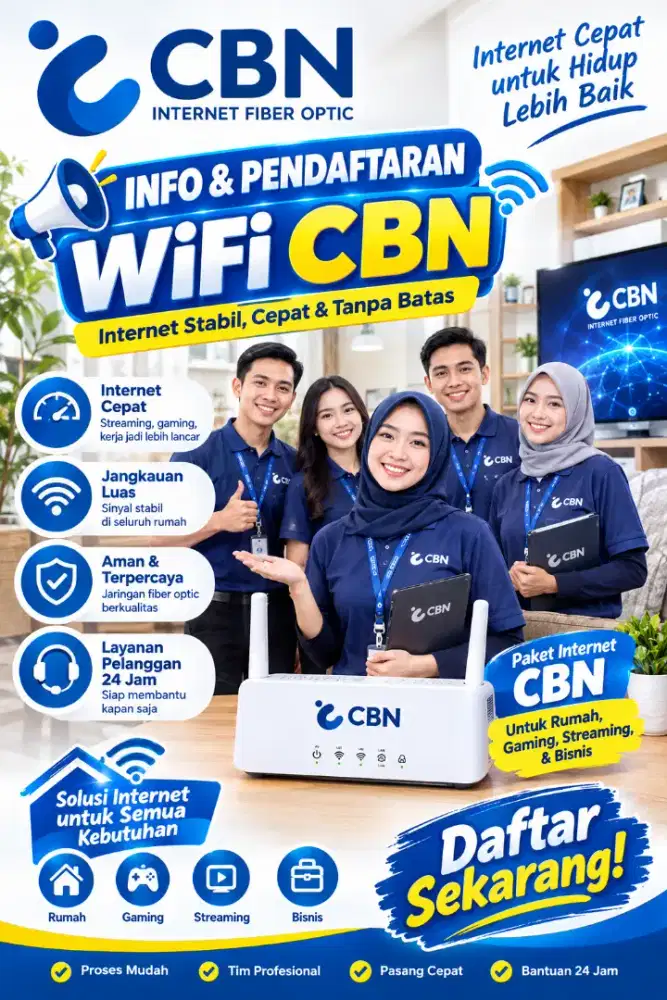 Info dan pendaftaran Wifi CBN