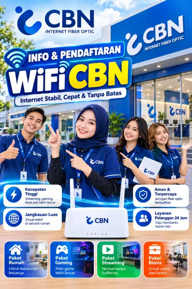 Jasa Pasang baru Wifi CBN