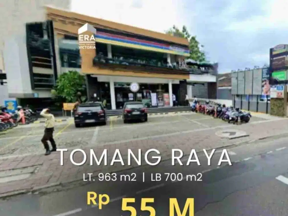 tempat usaha di tomang raya bisa dibangun gedung 8 lt di pinggir jalan raya luas 900m an