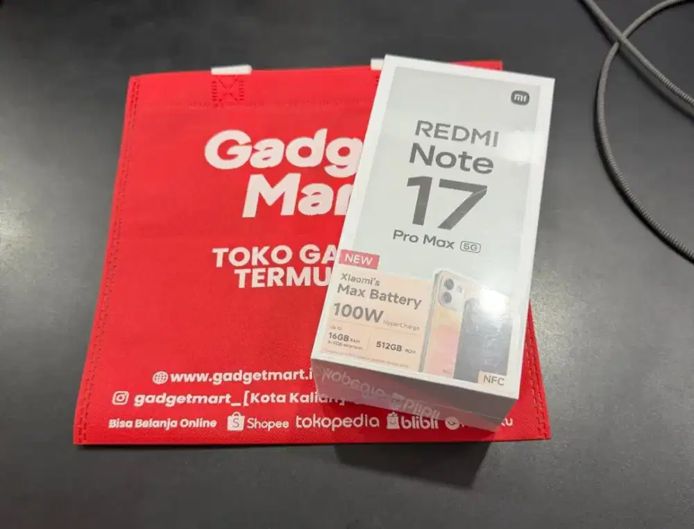 REDMI NOTE 17 PRO MAX 8/512gb WARNA BLACK