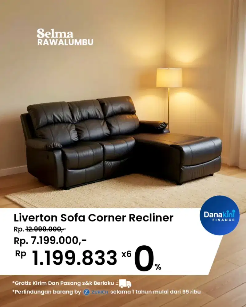 Sofa Santai Recliner Murah by Selma