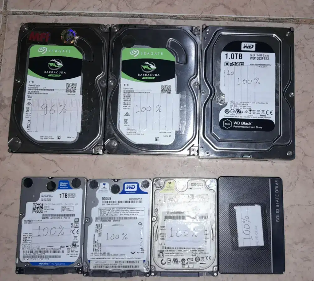 HDD 6 biji SSD 1 biji (baca deskripsi)