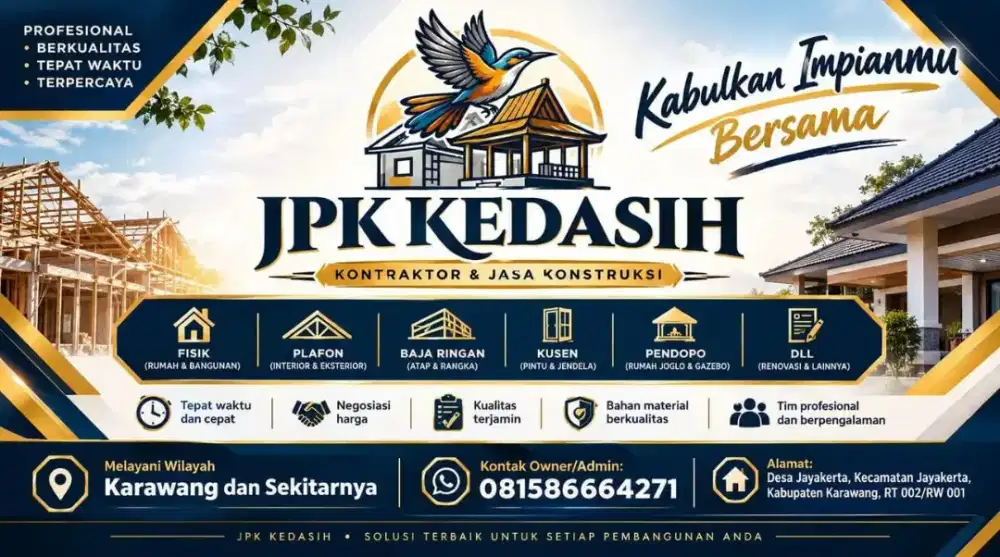 Kontraktor jasa kontruksi & renovasi - JPK Kedasih