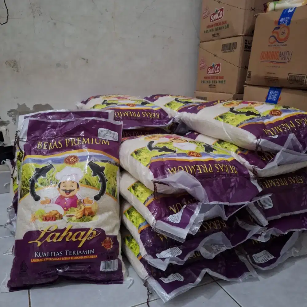 Beras Lahap Kemasan 5 Kg