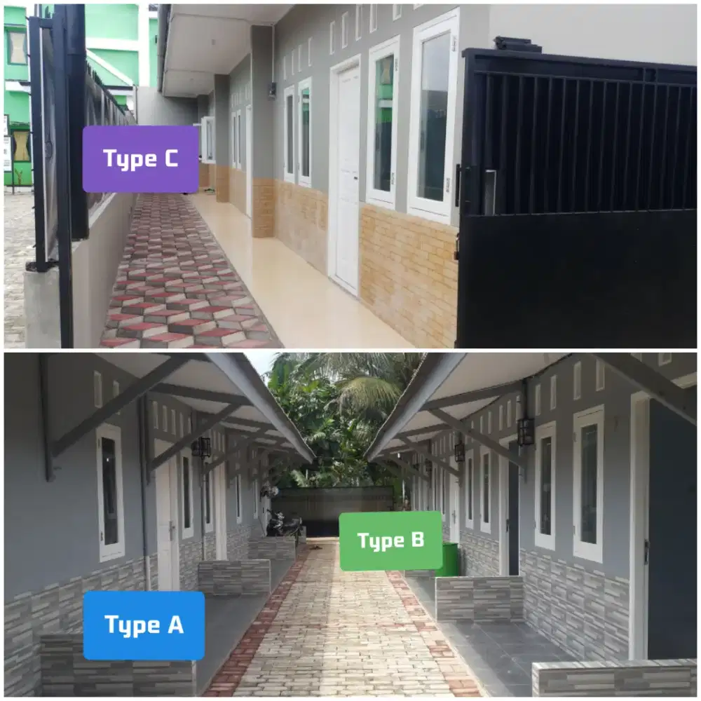 Dikontrakan rumah minimalis dekat Pasar Pucung & GDC - Tyoe B dan C)