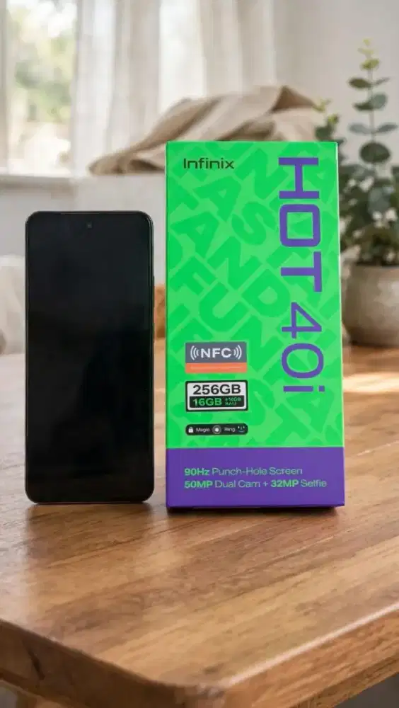 Di Jual Hp Infinix Hot 40i Ram 8+8/256 ORIGINAL 95% masih bagus  mulus