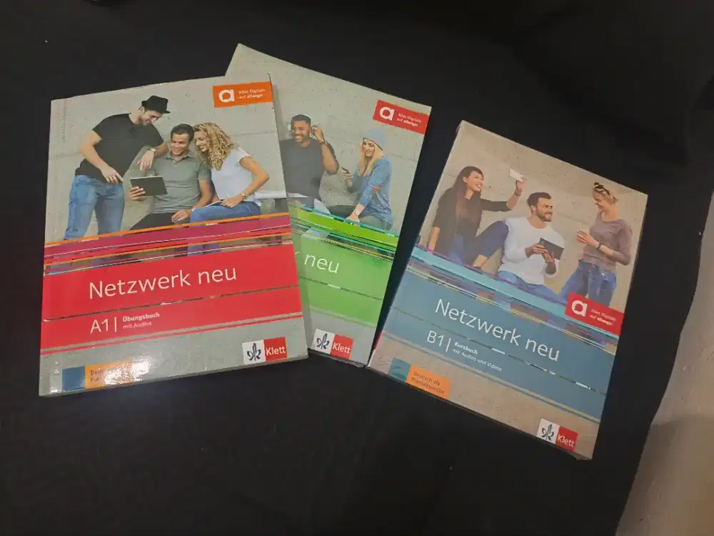 Paket Buku Bahasa Jerman Netzwerk Neu (A1, A2, B1) - Klett