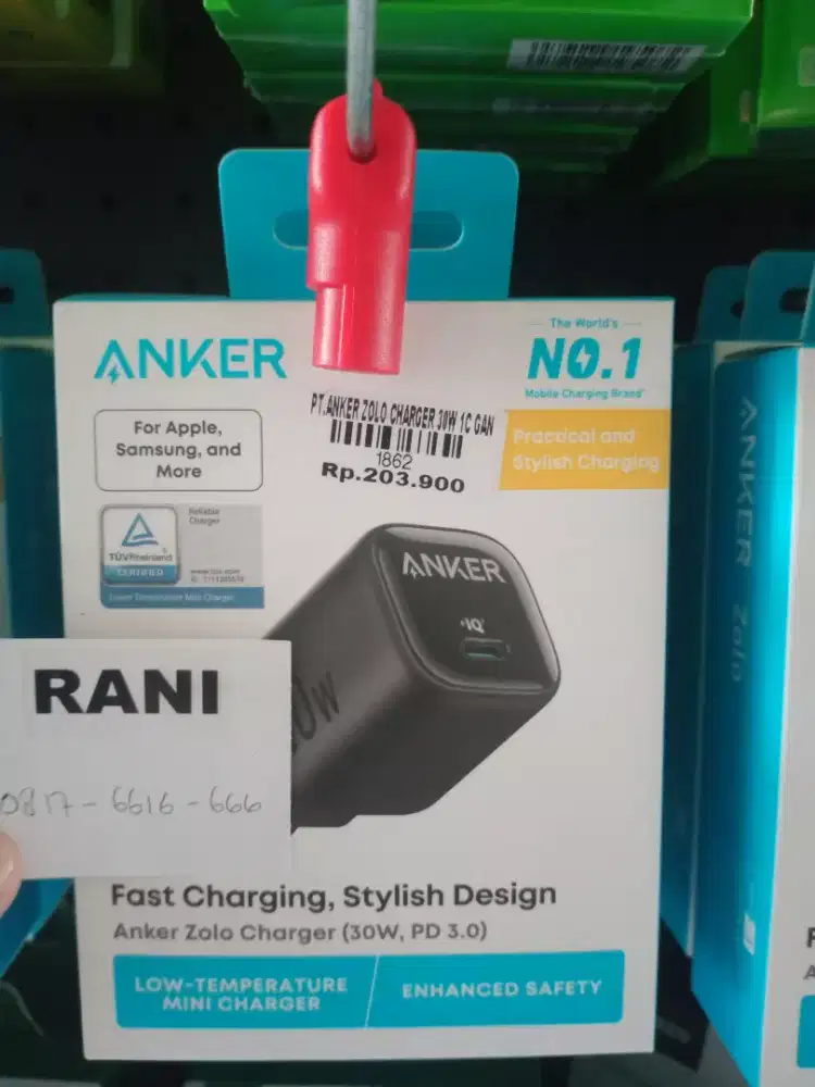 ANKER ZOLO CHARGER 30W 1C GAN