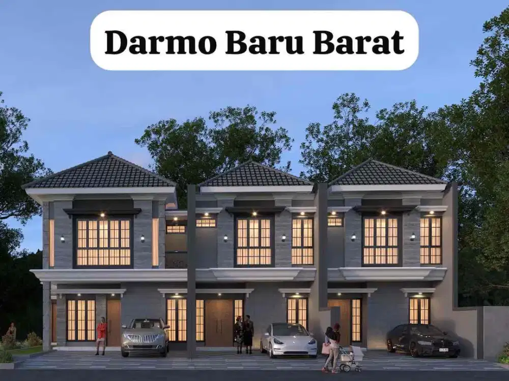 Dijual Rumah Baru 2 lantai baru gresss Darmo Baru Barat