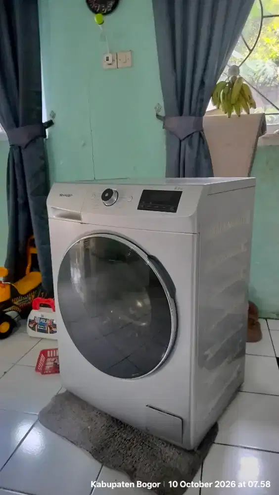 Mesin cuci front loading SHARP 8.5 KG