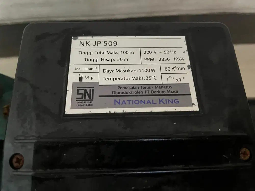 Pompa Air / Jetpump Merk Nasional