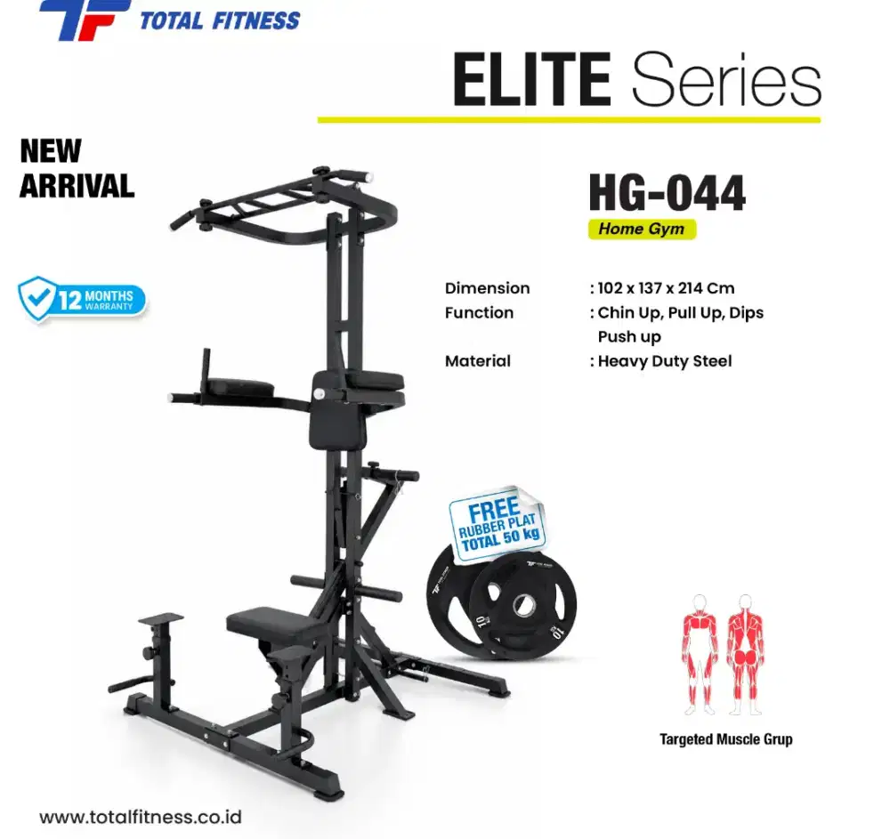 Alat Fitness Home Gym Hg-044 Total Fitness