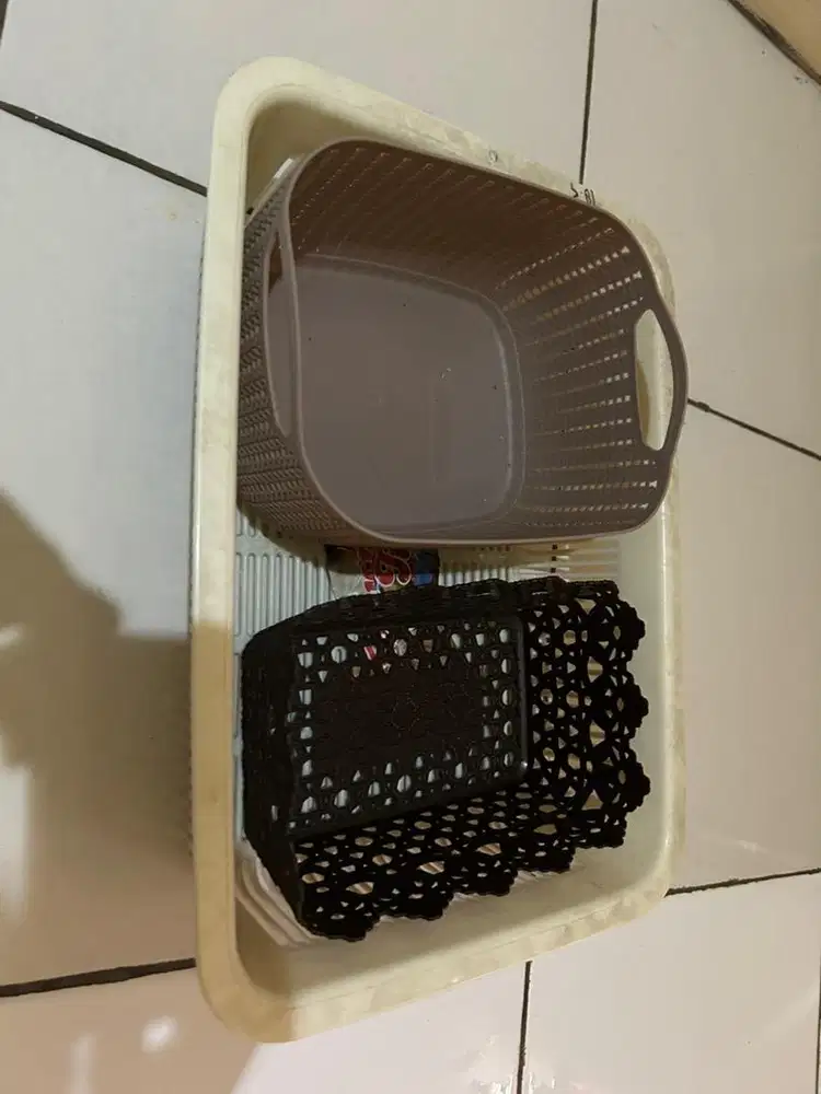 Keranjang plastik 3 pcs