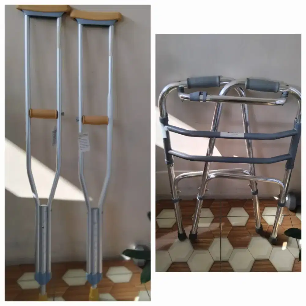 FOR SALE !!! alat bantu jalan (tongkat dan walking frame)