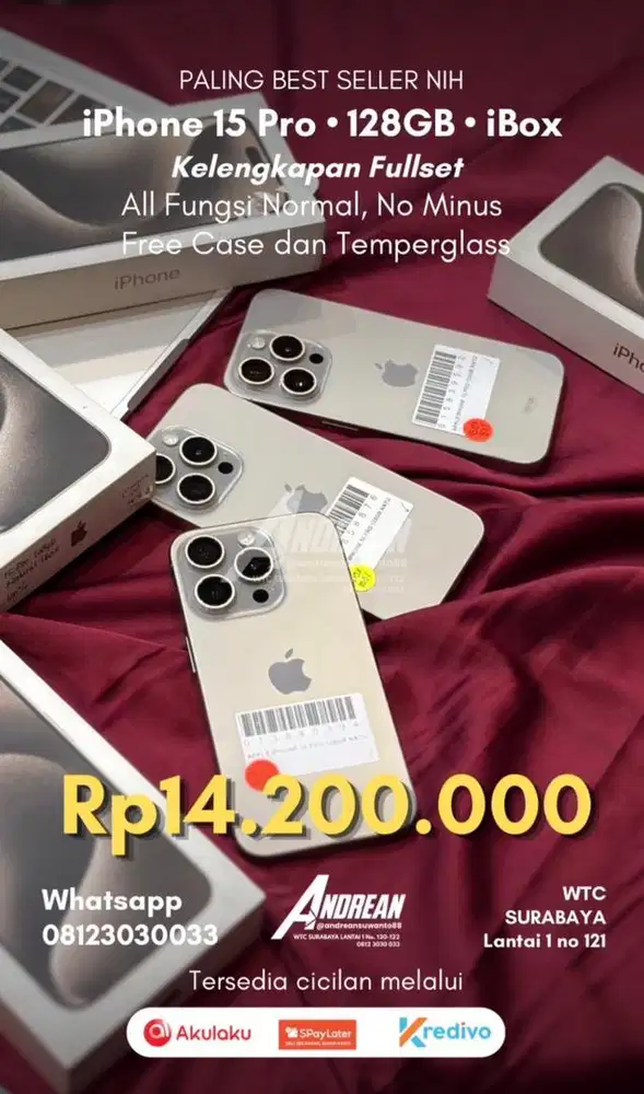 Second iphone 15 pro 128 gb ibox