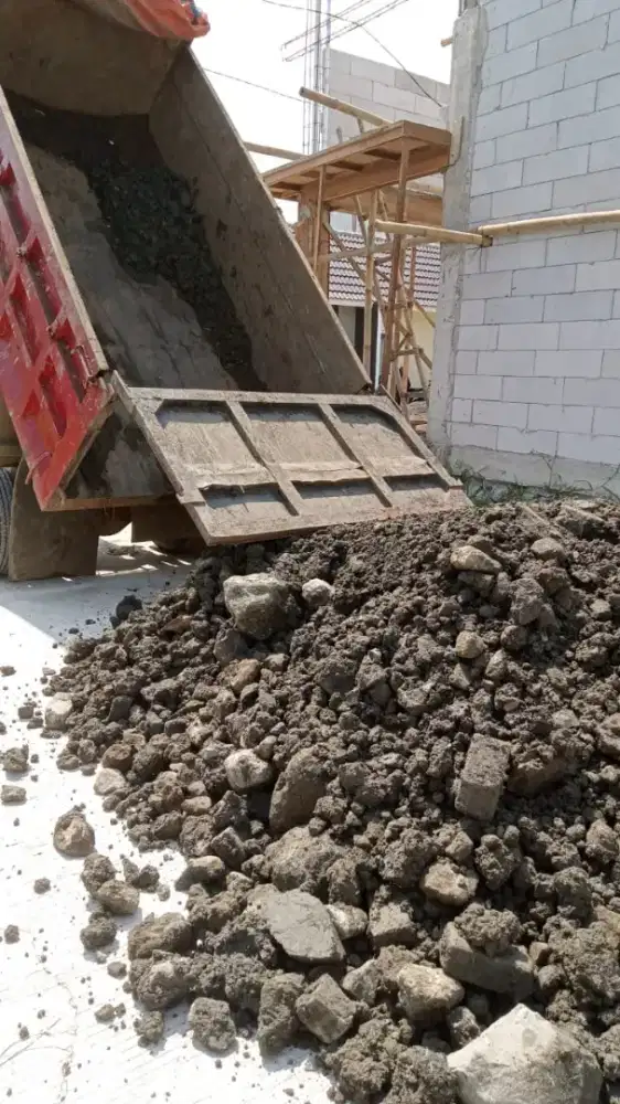 Material basecourse std makadam pasir cor hitam