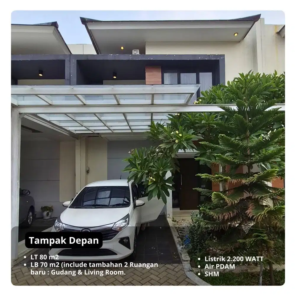 Dijual / Desewakan Rumah 2 Lantai di OCBD Bogor