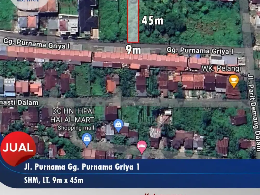 Tanah siap bangun Purnama Griya 1 , Pontianak