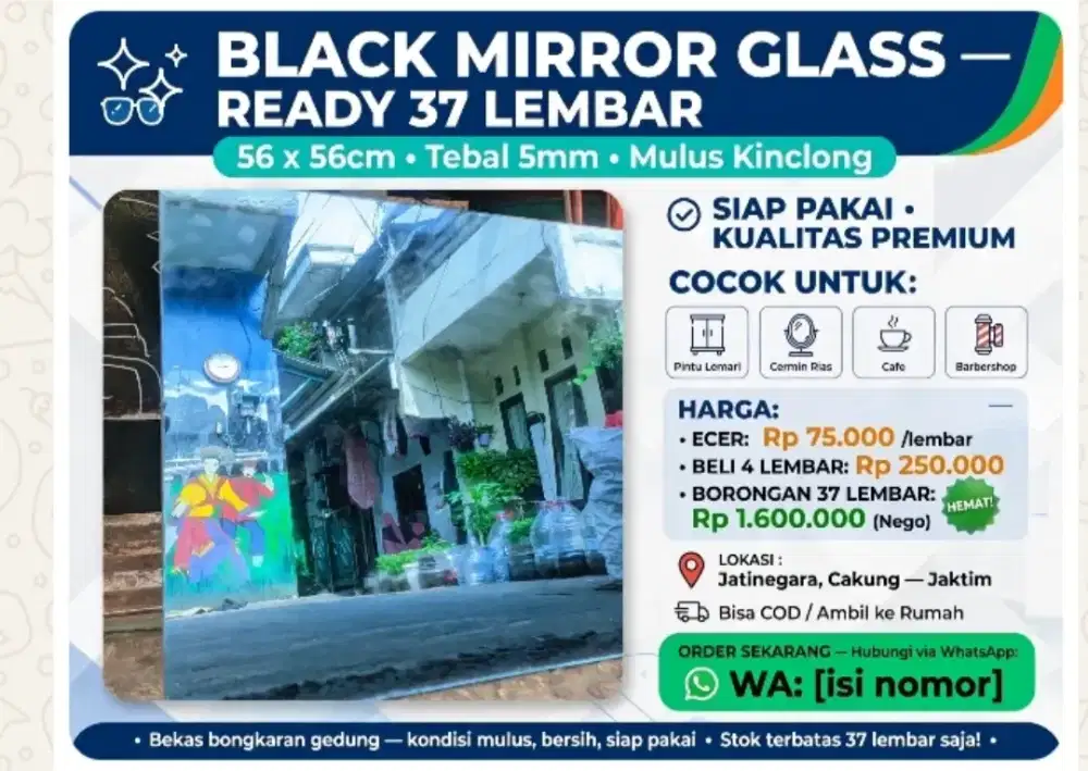 Jual Kaca Black mirror