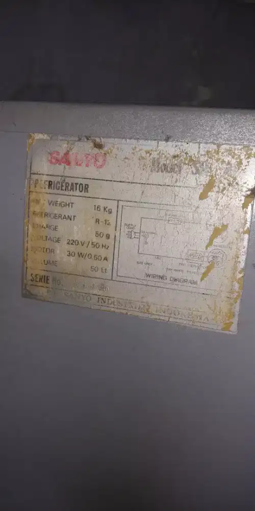 Kulkas sanyo masi sangat dinggin