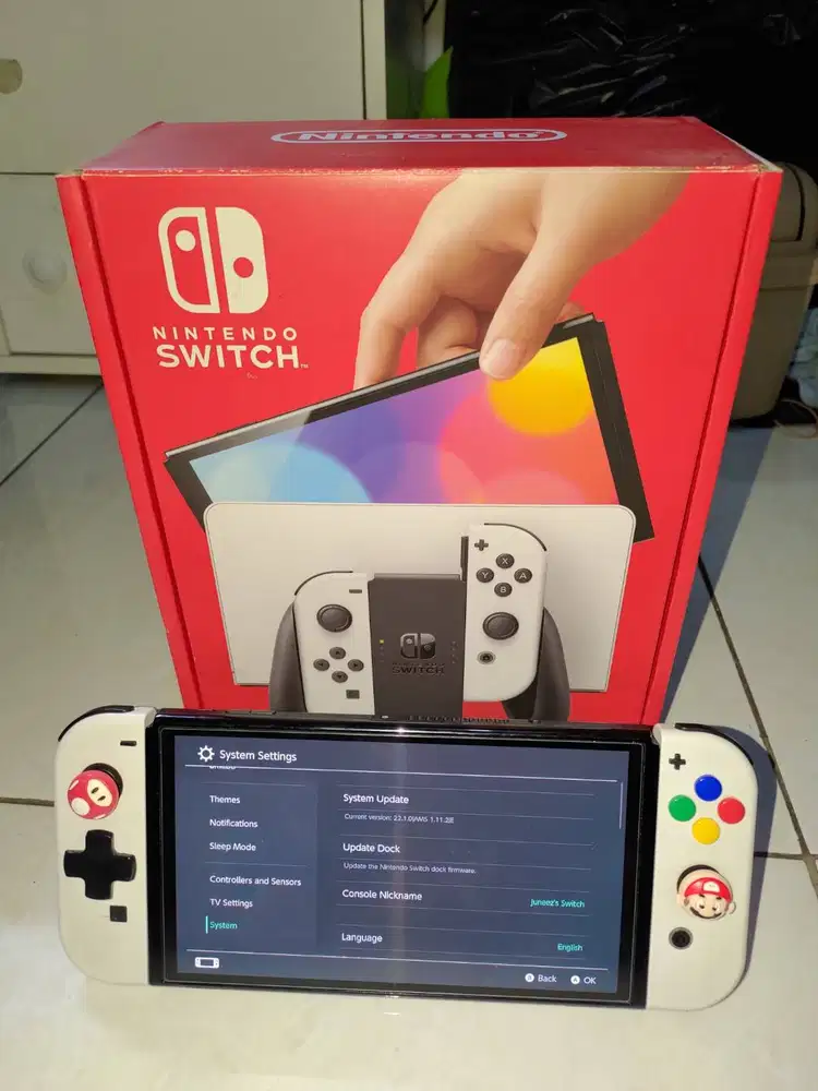 Nintendo Switch Oled Fullset Mulus 256gb + FullGame