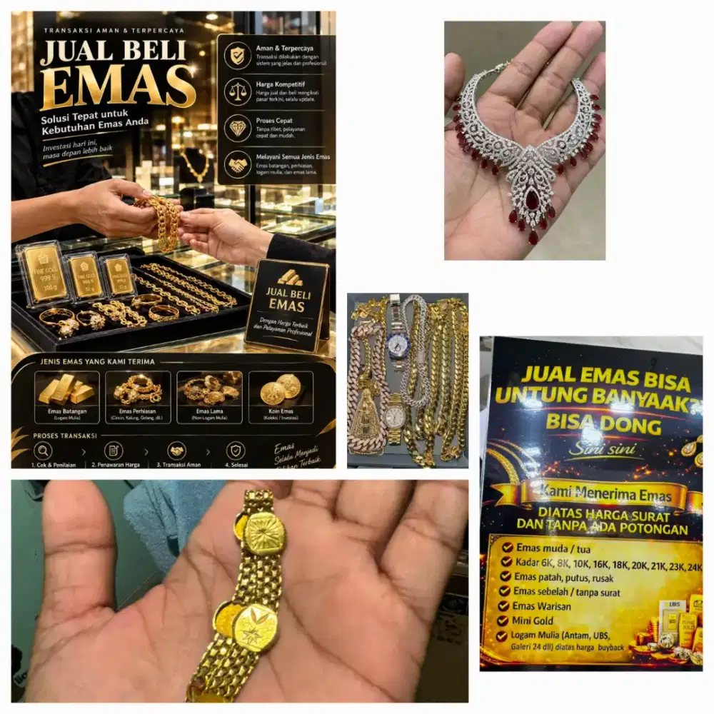 Terima Jual Emas dan Berlian Tanpa Surat Bisa Cod