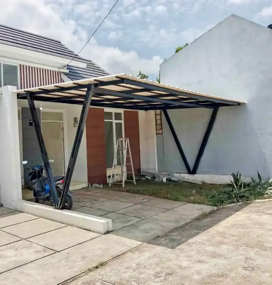 Pasang kanopi baja ringan