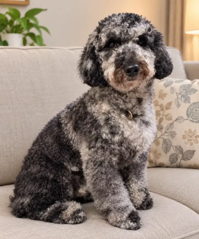 Open Pacak merle toy poodle
