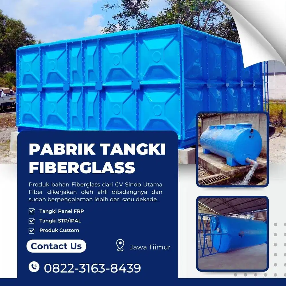 Ground Tank Silinder Dan Roof Tank Silinder Fiber Di Kediri