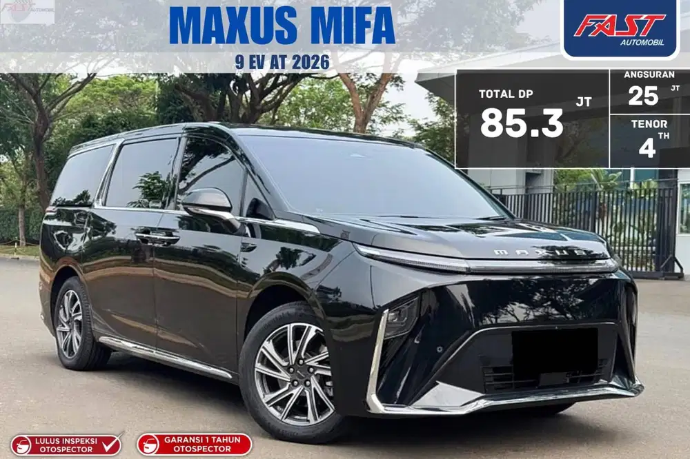 DP 85JT MAXUS MIFA 9 2026 EV AT LOW KM.7RB LIKE NEW & PAJAK PANJANG