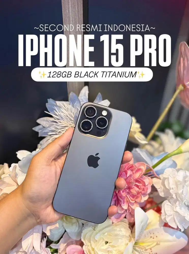 IPhone 15 PRO 128 GB Second Resmi Indo Bisa Tukar Tambah