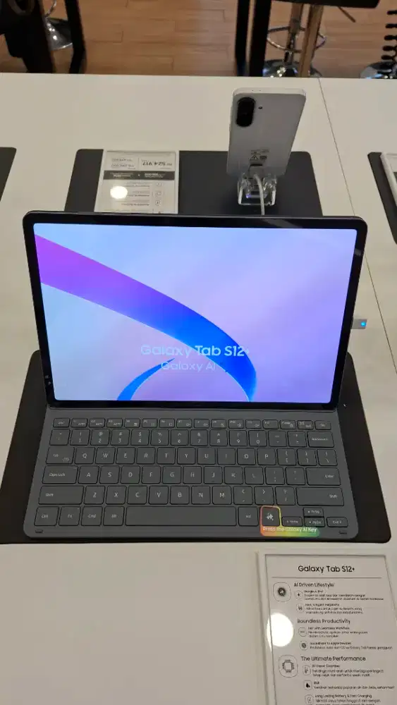 SAMSUNG TAB S12+ 5G FREE KEYBOARD COVER (BISA CICILAN) PROMO BUNGA 0%