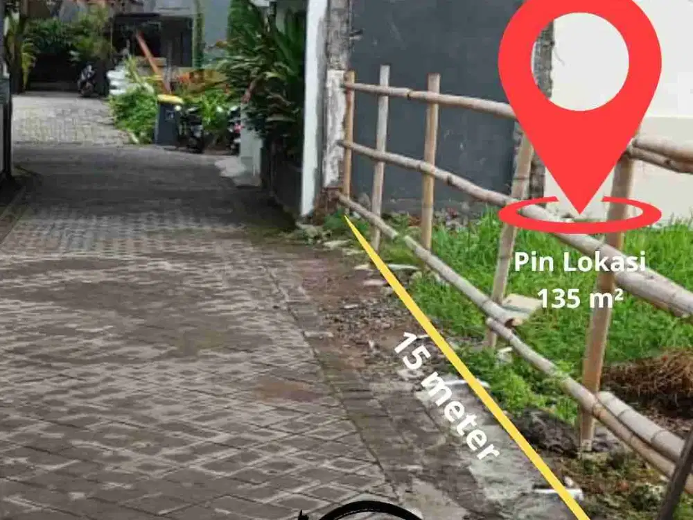 dijual cepat Tanah Plot kecil sangat langka cocok untuk investasi villa dan hunian nyaman lainnya di Kerobokan Badung Bali