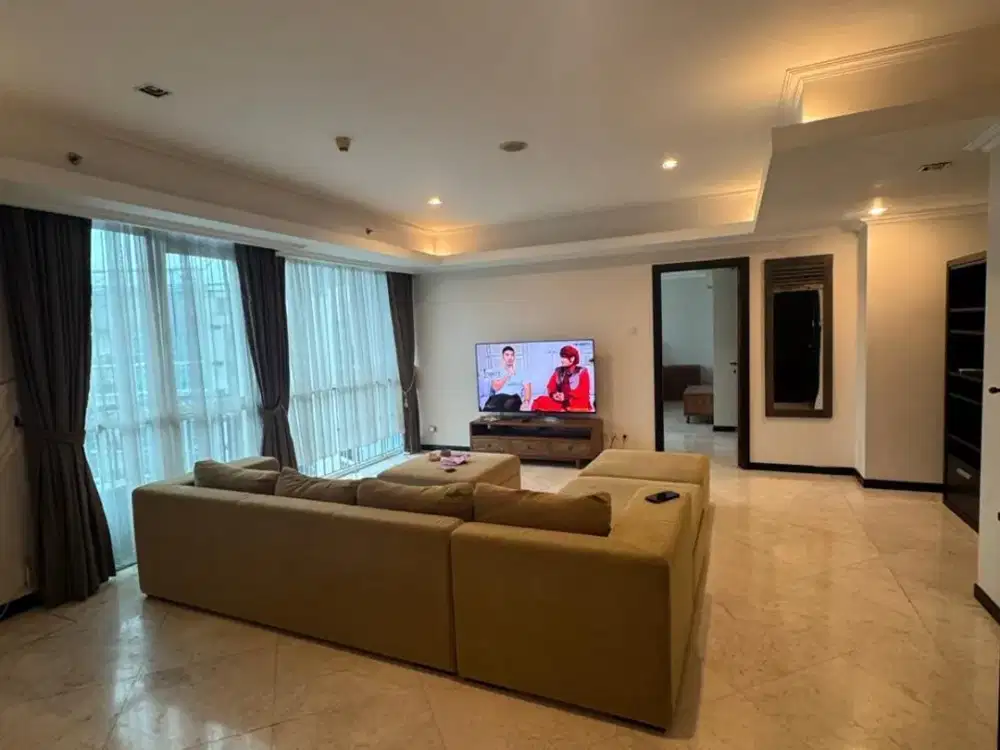 DIJUAL APARTEMEN BELLAGIO MEGA KUNINGAN – 3BR 198 M², FULL FURNISHED, 3,8 M NEGO