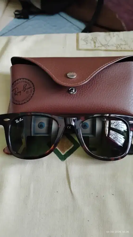 Kacamata Rayban wayfarer rb2140 902 G15 Made in italy