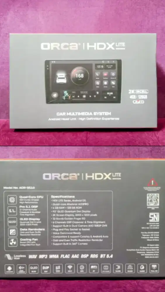 Headunit Orca HDX lite ex yaris bakpao