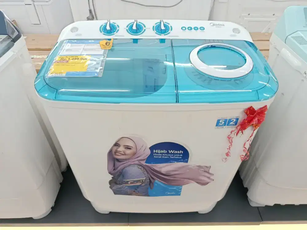 Promo Mesin Cuci 2 Tabung Midea 8 KG Bisa Cicilan Tanpa Bunga