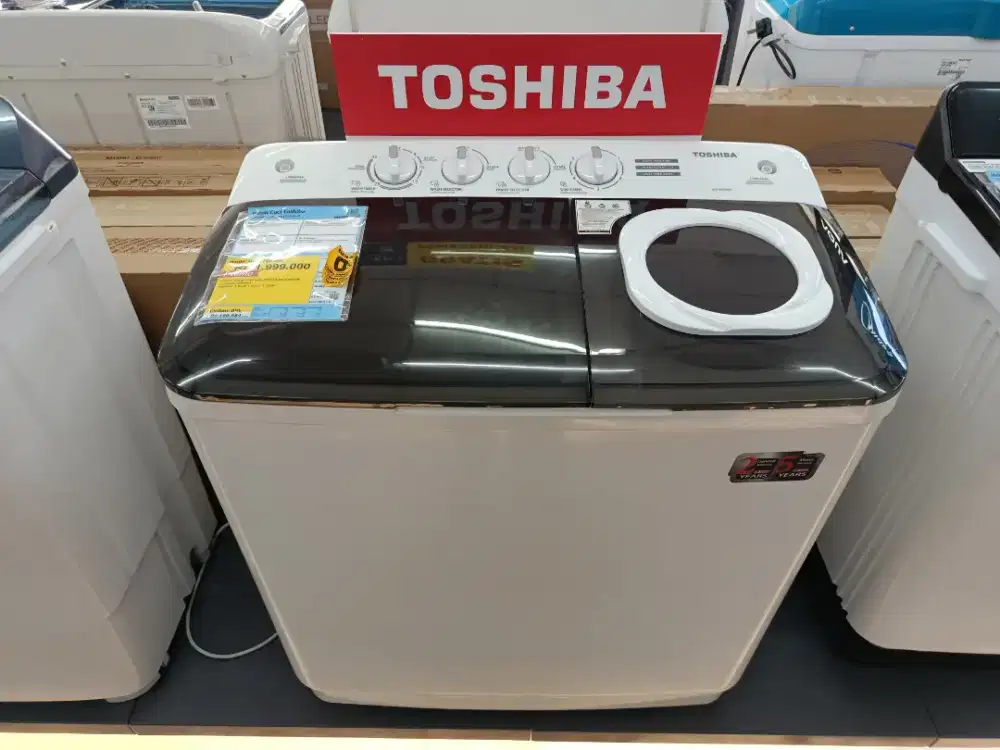 Promo Mesin Cuci 2 Tabung Toshiba 8.5 KG Bisa Cicilan Tanpa Bunga