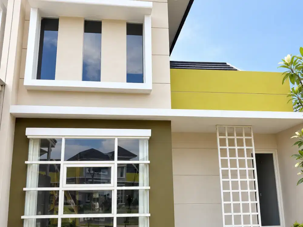 Jual Cepat Rumah Puri Surya Jaya HADAP TAMAN Langka Rumah Baru 6x15 Cluster Osaka Blossom, Gedangan Dekat Juanda Bungurasih