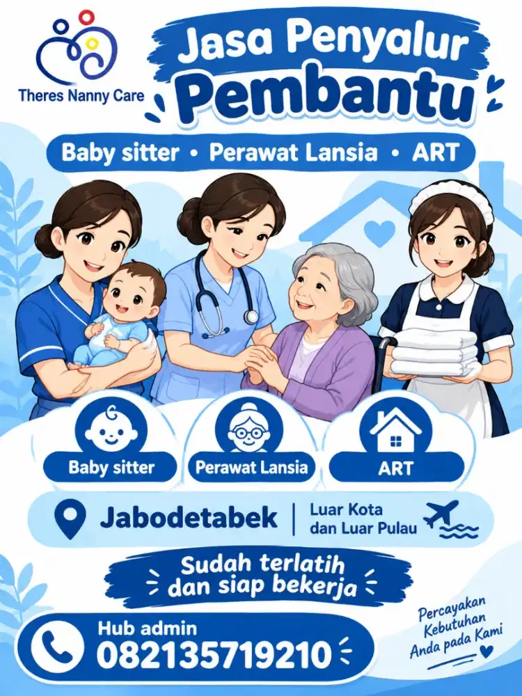 Menyediakan jasa baby sitter perawat lansia dan art
