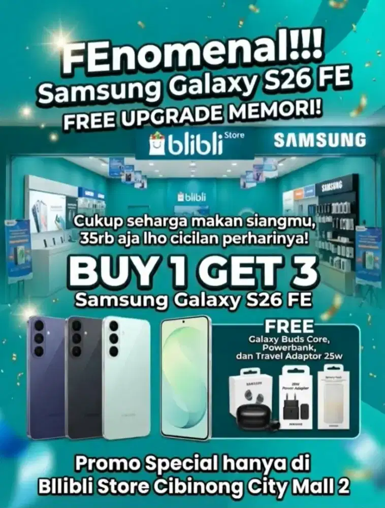 PROMO CICILAN 1JUTAAN S26FE