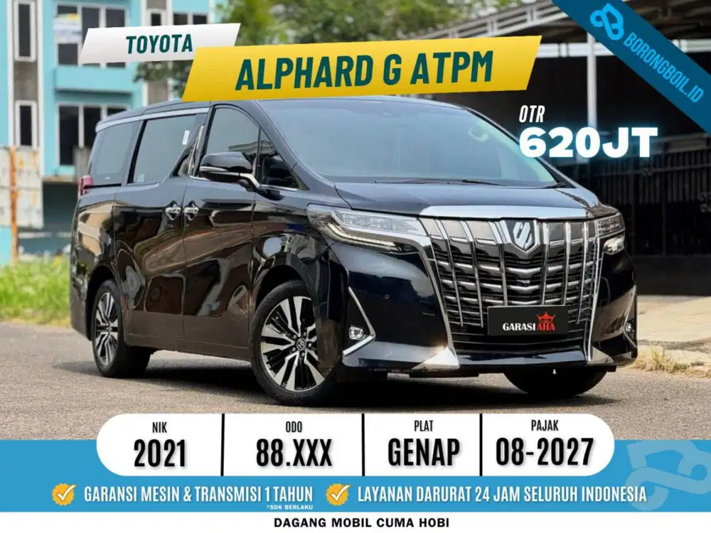 [ LOW KM ] Toyota Alphard 2.5 G ATPM AT 2021 Hitam | Vellfire
