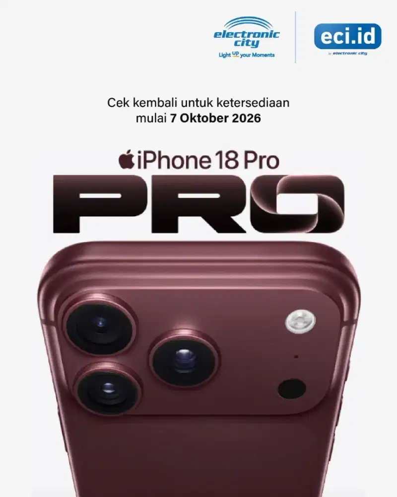 PRE ORDER APPLE IPHONE 18 PRO 256GB BURGUNDY MAROON BY HOME CREDIT