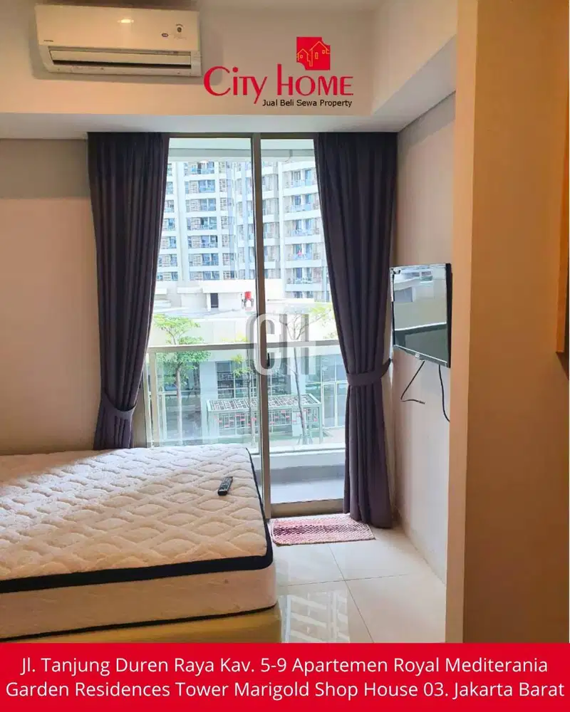 Apartemen Studio Full Furnished Dekat Mall Taman Anggrek