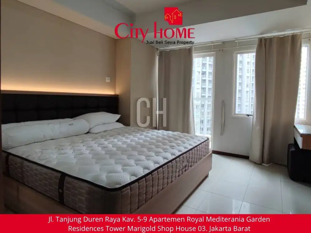 Sewa Apartemen Studio di Royal Mediterania Garden Residences