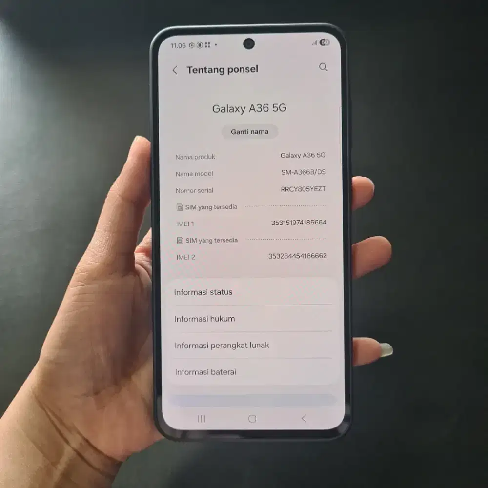 Samsung Galaxy A36 RAM 8GB/256GB SEIN Unit Only