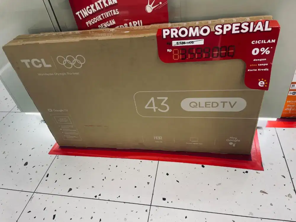 TCL GOOGLE TV 43 INC QLED BISA CICILAN TANAPA DP